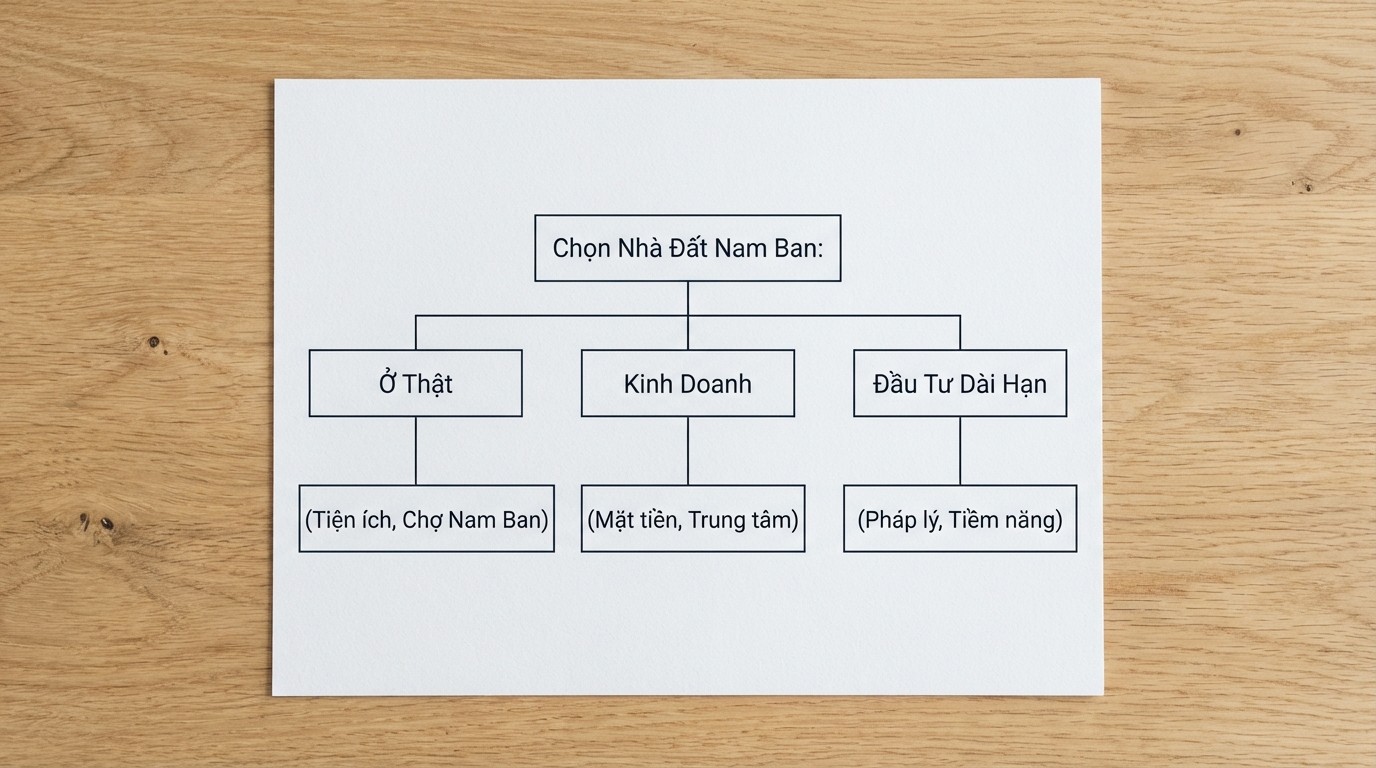 Cây quyết định chọn nhà đất thị trấn Nam Ban theo mục tiêu ở thật, kinh doanh hoặc đầu tư dài hạn