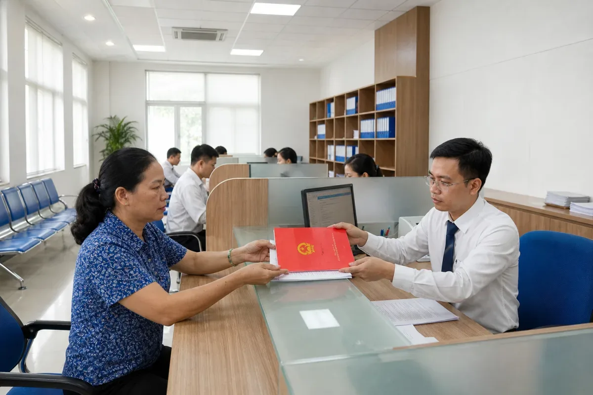 Dự án Văn phòng đăng ký đất đai nhìn từ trên cao (phối cảnh minh hoạ)