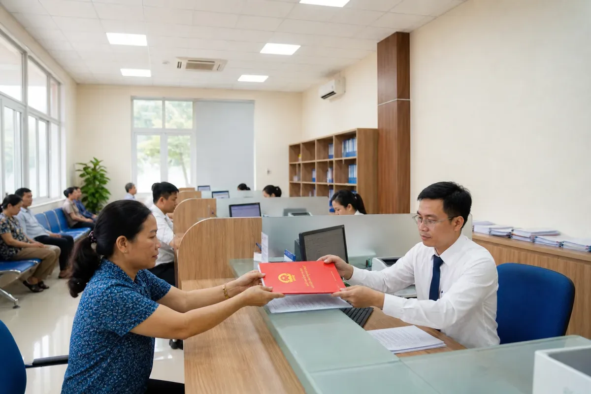 Dự án Văn phòng đăng ký đất đai nhìn từ trên cao (phối cảnh minh hoạ)