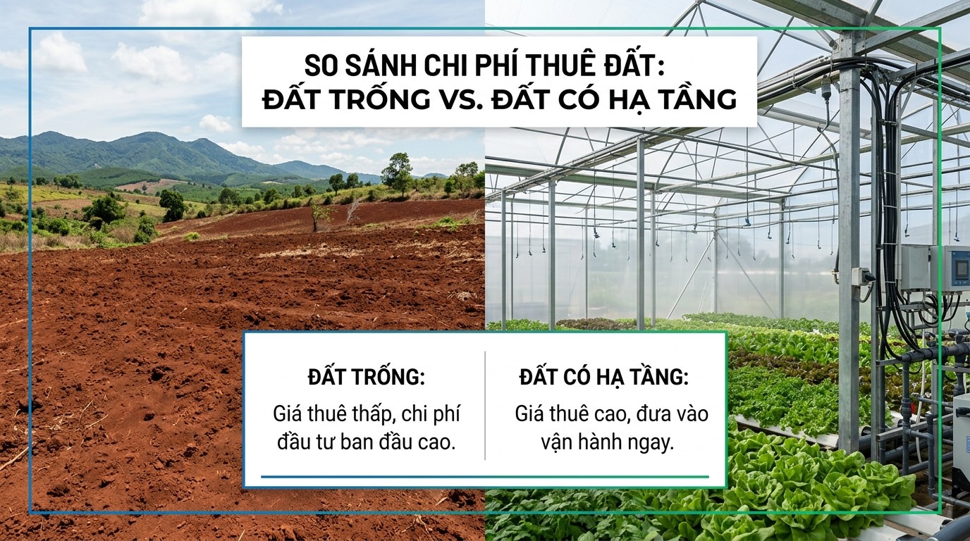 so-sanh-chi-phi-thue-dat-trong-va-dat-co-san-ha-tang-cho-nong-nghiep-cong-nghe-cao-o-lam-dong