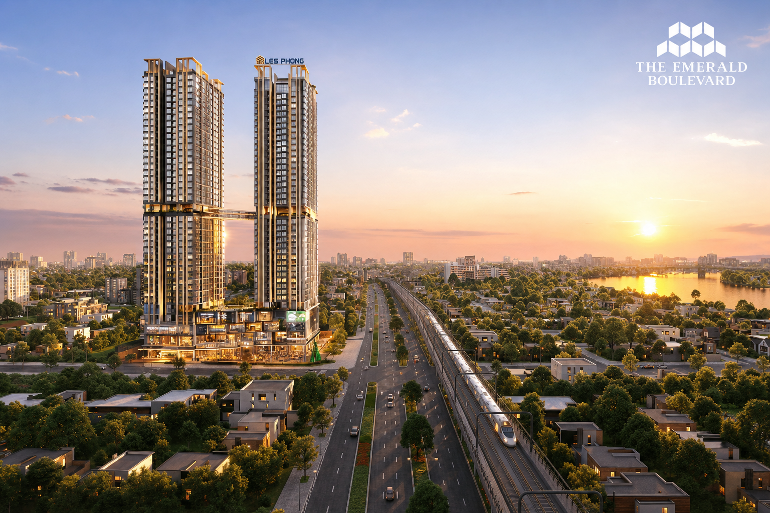 The Emerald Boulevard — render