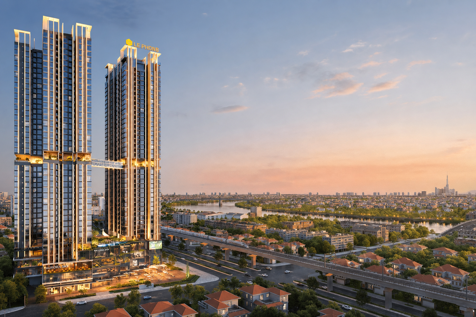 The Emerald Boulevard — render