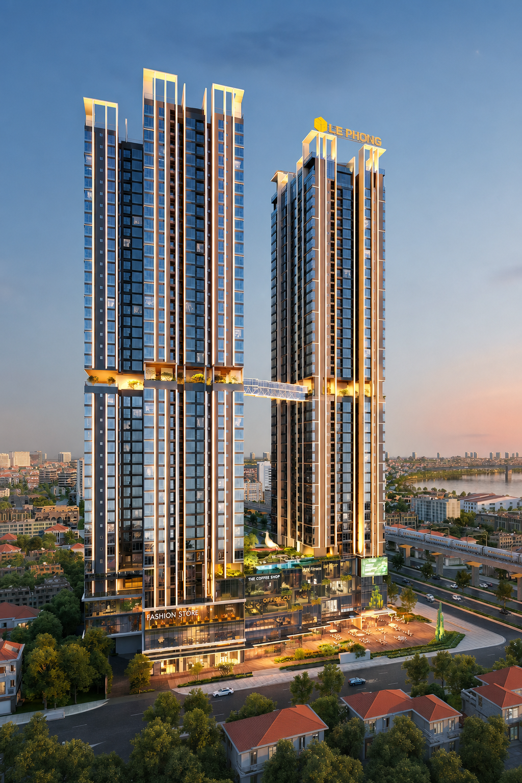 The Emerald Boulevard — render